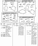 Part Location Diagram of 715695 Briggs and Stratton Gasket Set-valve